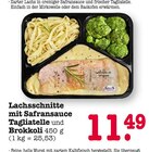 Aktuelles Lachsschnitte mit Safransauce Tagliatelle und Brokkoli Angebot bei E center in Heidelberg ab 11,49 €