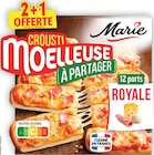 Pizza Crousti Moelleuse à Partager Royale Jambon Fromage Surgelée - MARIE à 6,99 € dans le catalogue Intermarché Super