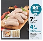 Hyper U Saint-Junien - Promo ANDOUILLETTE DE PORC Promo ANDOUILLETTE DE PORC à 4,94 € dans le catalogue Hyper U à Saint-Junien