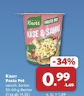 Pasta Pot Käse & Sahne Angebote von Knorr bei combi Celle für 0,99 €