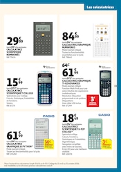 Promos Calculatrice dans le catalogue "LA SÉLECTION DE LA RENTRÉE" de Auchan Hypermarché Calculatrice en promo dans le catalogue Auchan Hypermarché à la page 33