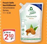 Seife Nachfüllbeutel Angebote von Frosch bei GLOBUS Worms für 2,50 €