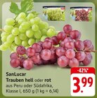 Trauben hell oder rot Angebote von SanLucar bei EDEKA Karlsruhe für 3,99 €