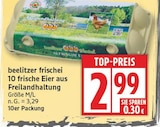 10 frische Eier aus Freilandhaltung von beelitzer frischei im aktuellen EDEKA Prospekt