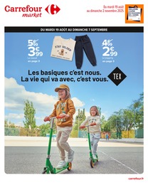 Prix et réduction Tex dans le prospectus Carrefour Market en cours Offre Tex dans le catalogue Carrefour Market du moment à la page 1