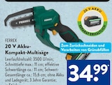 20 V Akku-Kompakt-Multisäge von FERREX im aktuellen ALDI SÜD Prospekt für 34,99 €