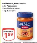 Pesto, Pesto Rustico oder Pastasauce Angebote von Barilla bei GLOBUS Bad Kreuznach für 1,89 €