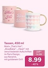 Tassen, 450 ml von  im aktuellen V-Markt Prospekt für 8,99 €