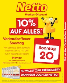 Aktueller Netto Marken-Discount Prospekt (Hemau) Netto Marken-Discount Prospekt "10% auf ALLES" mit Seiten (Hemau)