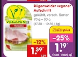 Aktuelle Wurst Angebote bei Netto Marken-Discount in Karlsruhe Aktuelles Veganer Aufschnitt Angebot bei Netto Marken-Discount in Karlsruhe ab 1,19 €