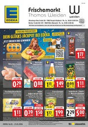EDEKA Prospekt für Odenthal mit 26 Seiten EDEKA Prospekt für Odenthal: "Aktuelle Angebote", 26 Seiten, 16.02.2026 - 21.02.2026