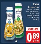 Cremfine 15% Fett Angebote von Rama bei E center Ahaus für 0,89 €