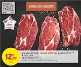 Viande bovine : basse côte ou basse côte à griller - JEAN ROZÉ dans le catalogue Intermarché Hyper