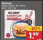 Big Burger Angebote von Big Beef bei Netto Marken-Discount Solingen für 1,99 €