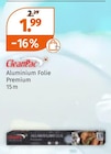 Aluminium Folie Premium im Müller Prospekt Aluminium Folie Premium von CleanPac im aktuellen Müller Prospekt für 1,99 €