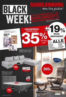 Aktueller Möbel Schulenburg Prospekt (Pattensen, Seiten zum blättern Möbel Schulenburg Prospekt BLACK WEEK! VERLÄNGERT! mit Seiten