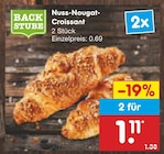 Nuss-Nougat-Croissant im Angebot bei Netto Marken-Discount in Düsseldorf Nuss-Nougat-Croissant Angebote von Backstube bei Netto Marken-Discount Düsseldorf für 1,11 €