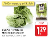 Herzstücke Mini Romanaherzen bei EDEKA im Rudersberg Prospekt für 1,29 €