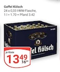 Kölsch im Angebot bei GLOBUS in Frechen Kölsch Angebote von Gaffel bei GLOBUS Frechen für 13,49 €