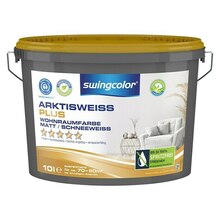 swingcolor Wandfarbe Arktisweiß Plus (Schneeweiß, 10 l, Matt) Angebot in Kirchhaslach im aktuellen Prospekt bei BAUHAUS in Kirchhaslach
