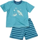 Schlafanzug mit Glow-in-the-Dark Weltall-Motiv, blau, Gr. 110/116 von ALANA im aktuellen dm-drogerie markt Prospekt für 12,90 €