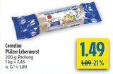 Pfälzer Leberwurst Angebote von Cornelius bei diska Dresden für 1,49 €