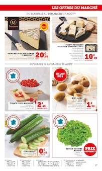 Promo Saint-Nectaire dans le catalogue Super U du moment à la page 17