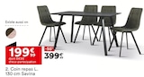 Coin repas L. 130 cm Savina dans le catalogue But