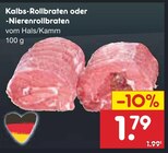 Kalbs-Rollbraten oder -Nierenrollbraten Angebote bei Netto Marken-Discount Görlitz für 1,79 €