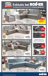 Ecksofa im ROLLER Prospekt "Eröffnung der Gartensaison" auf Seite 9