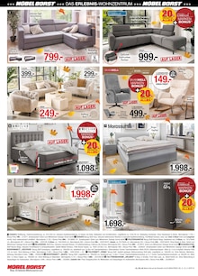 Fernsehsessel im aktuellen Möbel Borst Prospekt (Ulm) Fernsehsessel im Möbel Borst Prospekt "20% MÖBELRABATT AUF ALLES!" mit 12 Seiten (Ulm)