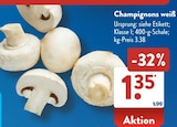 Champignons weiß bei ALDI SÜD im Prospekt "" für 1,35 €