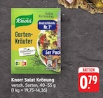 Salat Krönung Garten-Kräuter Angebote von Knorr bei EDEKA Reutlingen für 0,79 €