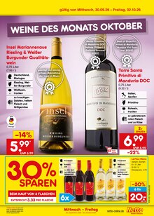 Wein im Netto Marken-Discount Prospekt "Aktuelle Angebote" mit 71 Seiten (Bochum)