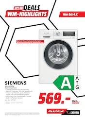 Aktueller MediaMarkt Saturn Prospekt mit Waschmaschine, "LET'S GO! DEALS WM-HIGHLIGHTS", Seite 4