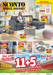 Sconto SB Möbel & Einrichtung Prospekt der aktuellen Woche mit 8 Seiten, gültig von 02.07.2026 bis 06.07.2026, in Kapellendorf und Umgebung Aktueller Sconto SB Möbel & Einrichtung Prospekt in Kapellendorf und Umgebung, "JEDER PREIS EIN VOLLTREFFER" mit 8 Seiten, 02.07.2026 - 06.07.2026