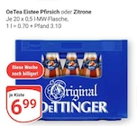 Eistee Pfirsich im Angebot bei GLOBUS in Oberhausen Eistee Pfirsich Angebote von OeTea bei GLOBUS Oberhausen für 6,99 €