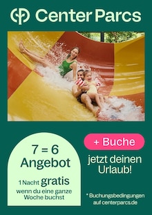 Wasser im Center Parcs Prospekt "7=6 Angebot" mit 1 Seiten (Münster)