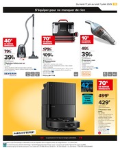 Promos Aspirateur À Main dans le catalogue "EZ L’ÉTÉ CONNECTÉS À VOS ENVIES !" de Carrefour à la page 21