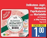 Delikatess Jagd-, Bierwurst, Paprikalyoner oder Mortadella von Gut & Günstig im aktuellen EDEKA Prospekt für 1,00 €