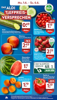 ALDI SÜD Prospekt der aktuellen Woche, gültig von 01.06.2026 bis 06.06.2026 Aktueller ALDI SÜD Prospekt "Gutes für Alle." mit 32 Seiten