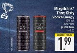 Wodka im EDEKA Prospekt Vodka Energy von Three Sixty im aktuellen EDEKA Prospekt für 1,99 €