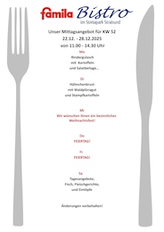 Supermarkt Prospekt von famila Nordost Stralsund famila Nordost Prospekt: "Aktuelle Angebote", 1 Seite, 22.12.2025 - 27.12.2025