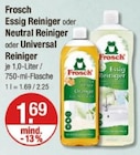 Essig Reiniger oder Neutral oder Universal Reiniger von Frosch im aktuellen V-Markt Prospekt für 1,69 €