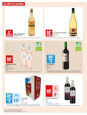 Promos Vin dans le catalogue "Encore + d'économies sur vos courses du quotidien" de Auchan Hypermarché à la page 10