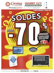 Casino Supermarchés Catalogue "Soldes : Jusqu'à -70% d'économies", 8 pages, Mantes-la-Jolie,  12/01/2022 - 31/01/2022