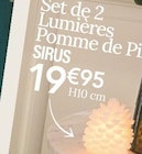 Set de 2 Lumières Pomme de Pin - SIRUS dans le catalogue Ambiance & Styles