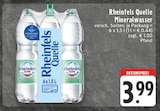 EDEKA - Mineralwasser Angebot im Prospekt Mineralwasser bei EDEKA im Prospekt "" für 3,99 €