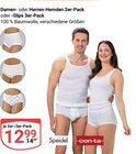 Damen- oder Herren-Hemden 2er-Pack oder -Slips 3er-Pack Angebote bei GLOBUS Krefeld für 12,99 €