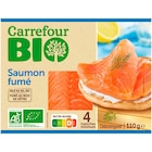 Saumon fumé - CARREFOUR BIO - Carrefour à Courbevoie Saumon fumé - CARREFOUR BIO en promo chez Carrefour Courbevoie à 5,43 €